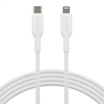 USB-C naar Lightning kabel 2 m, d bramante re-charge (USB 2.0, wit)