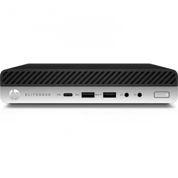 T1A HP EliteDesk 800 G4 Refurbished Intel® Core™ i5 i5-8500T 8 GB DDR4-SDRAM 256 GB SSD Windows 11 Pro mini-pc zwart, zilver