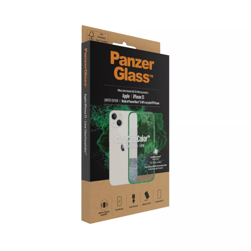 ClearCaseColor hoes PanzerGlass Apple iPhone 13 Lime 0334