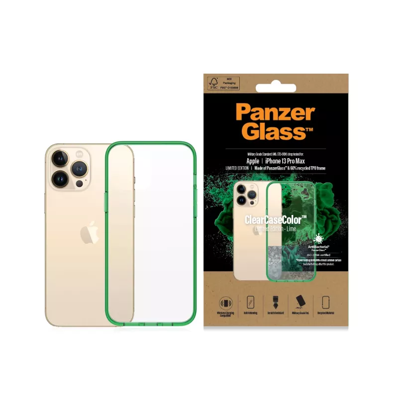 PanzerGlass ® ClearCaseColor™ iPhone 13 Pro Max - limoen