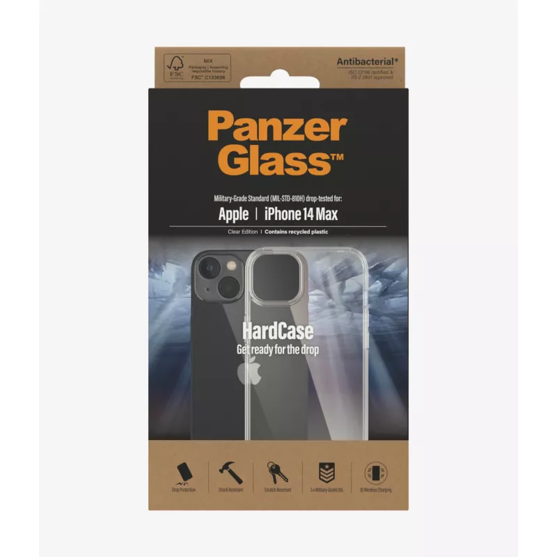 PanzerGlass HardCase telefoonhoesje 17 cm (6,7 inch) hoesje transparant