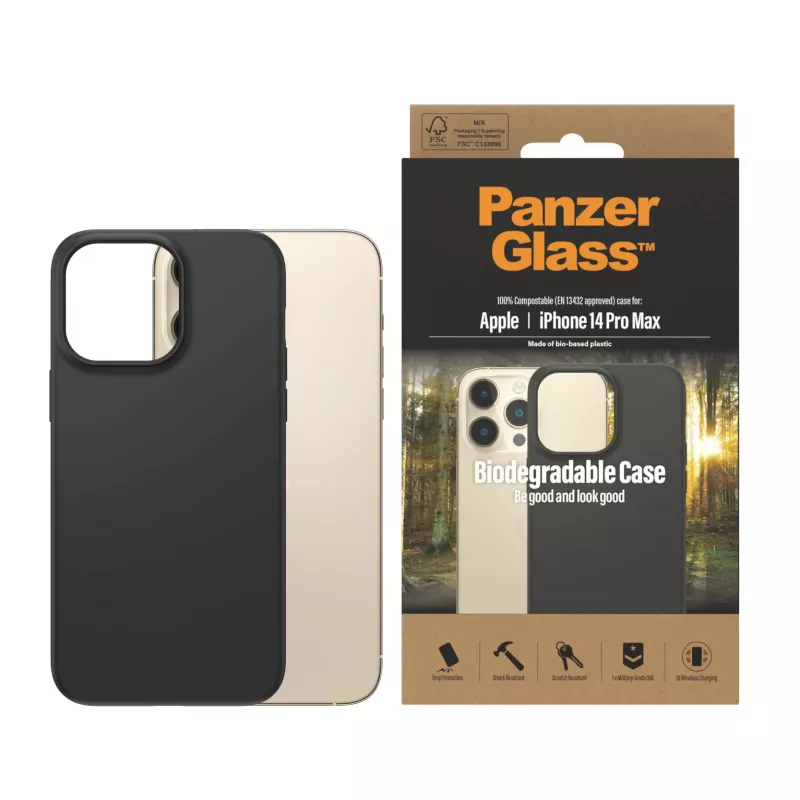 PanzerGlass ® biologisch afbreekbare hoes Apple iPhone 14 Pro Max | zwart