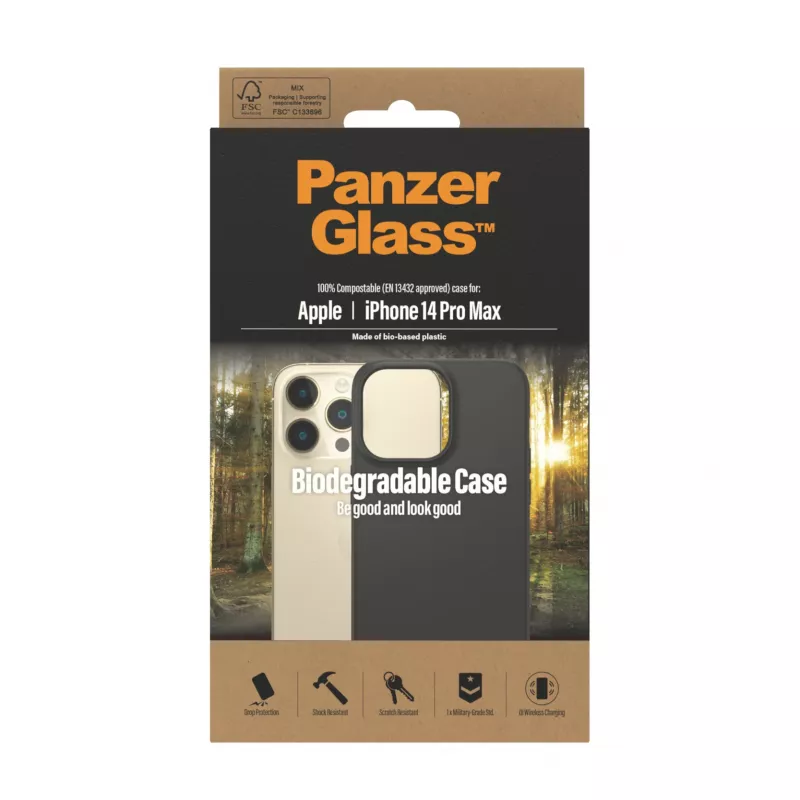 PanzerGlass ® biologisch afbreekbare hoes Apple iPhone 14 Pro Max | zwart