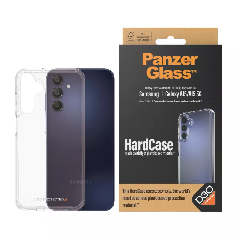 PanzerGlass® HardCase transparant met D3O® Samsung Galaxy A15 | A15 5G