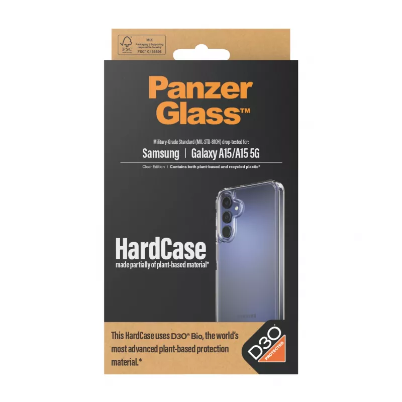 PanzerGlass® HardCase transparant met D3O® Samsung Galaxy A15 | A15 5G