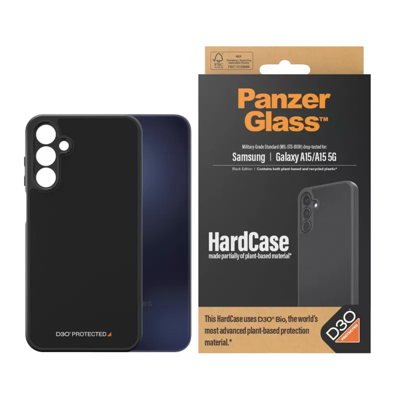 PanzerGlass® HardCase zwart met D3O® Samsung Galaxy A15 | A15 5G