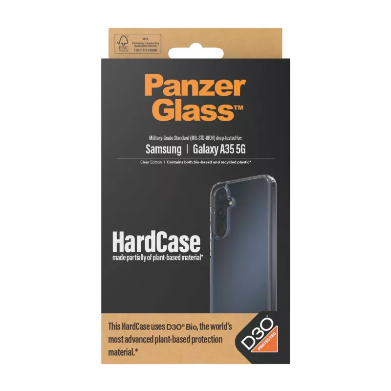 PanzerGlass® HardCase transparant met D3O® Samsung Galaxy A35 5G
