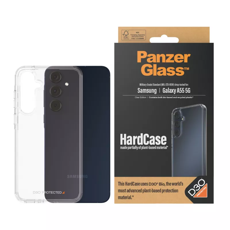PanzerGlass ® HardCase transparant met D3O® Samsung Galaxy A55 5G