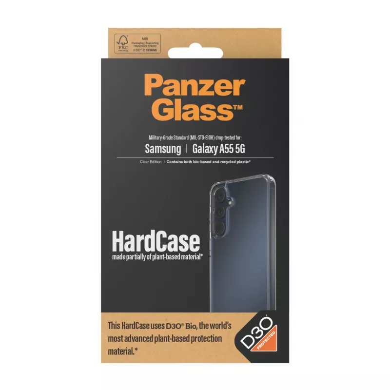 PanzerGlass ® HardCase transparant met D3O® Samsung Galaxy A55 5G