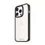 PanzerGlass ® ClearCase transparant met zwarte rand & D3O® voor iPhone 15 Pro