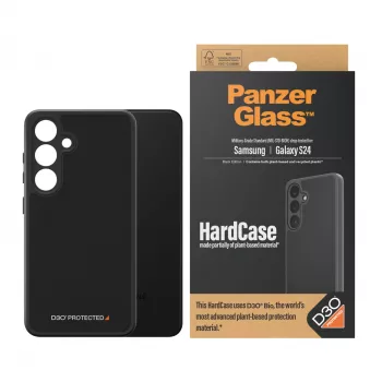 PanzerGlass ® HardCase zwart met D3O® Samsung Galaxy S24, hoes, Samsung, Samsung - Galaxy S24, zwart