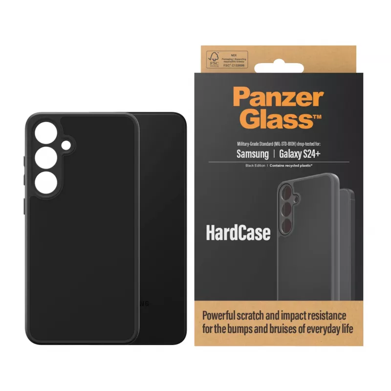 PanzerGlass ® HardCase zwart Samsung Galaxy S24+, hoes, Samsung, Samsung - Galaxy S24 Plus, zwart