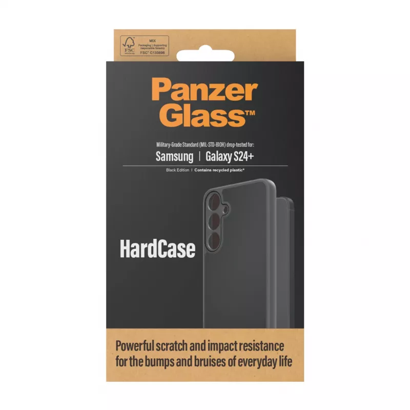 PanzerGlass ® HardCase zwart Samsung Galaxy S24+, hoes, Samsung, Samsung - Galaxy S24 Plus, zwart