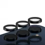 Cameralensbescherming PanzerGlass Hoops voor Samsung Galaxy A35 5G, gehard glas, zwarte rand
