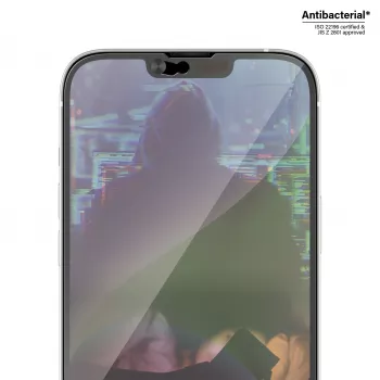Transparante beeldschermbeschermfolie PanzerGlass CamSlider voor Apple iPhone 14 Plus / 13 Pro Max, 6,68 inch, gehard glas, PET, antibacterieel