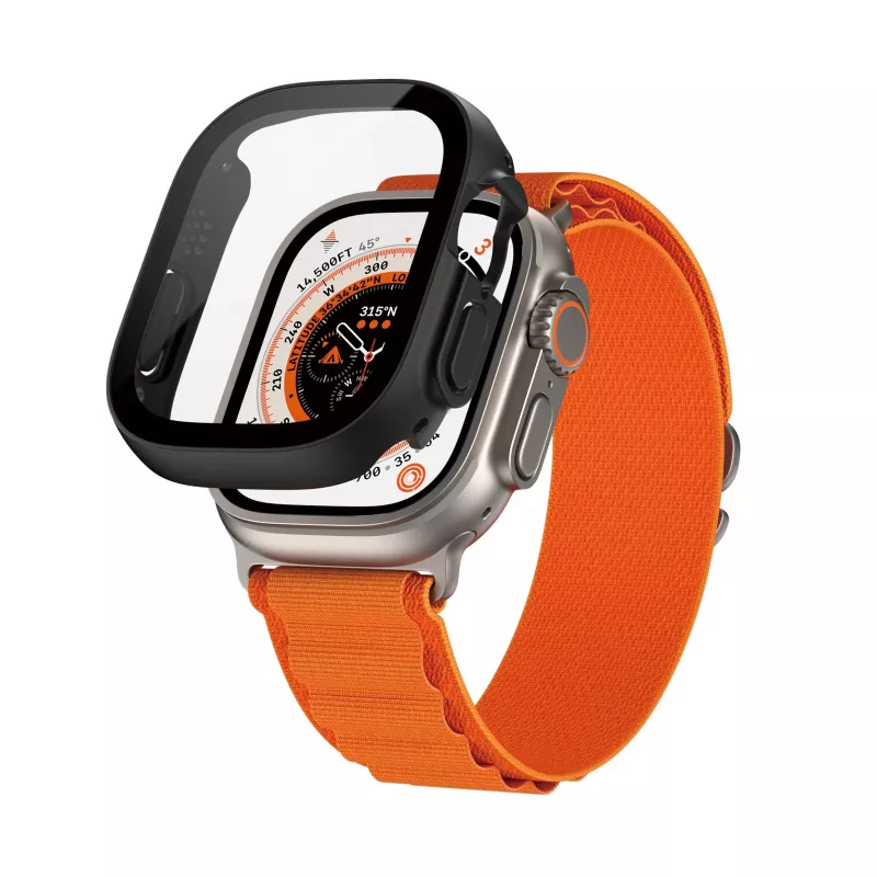 PanzerGlass ® displaybeschermfolie Full Body met D3O® Apple Watch Ultra | 49mm | zwart