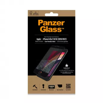 PanzerGlass ® privacyfolie iPhone SE (2020/2022) | 8 | 7 | 6 | 6s | Edge-to-Edge