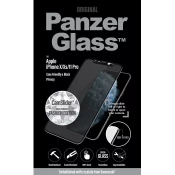 PanzerGlass® privacy-displaybescherming iPhone 11 Pro | versierd met Swarovski®-kristallen | randloos
