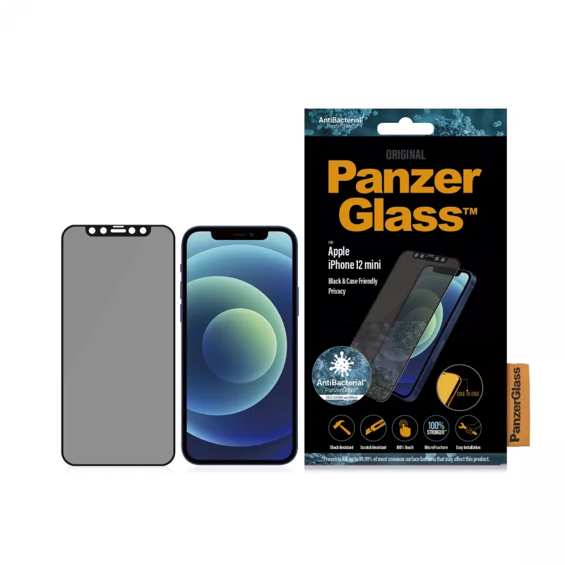 PanzerGlass ® privacy-displaybeschermfolie iPhone 12 Mini | Edge-to-Edge