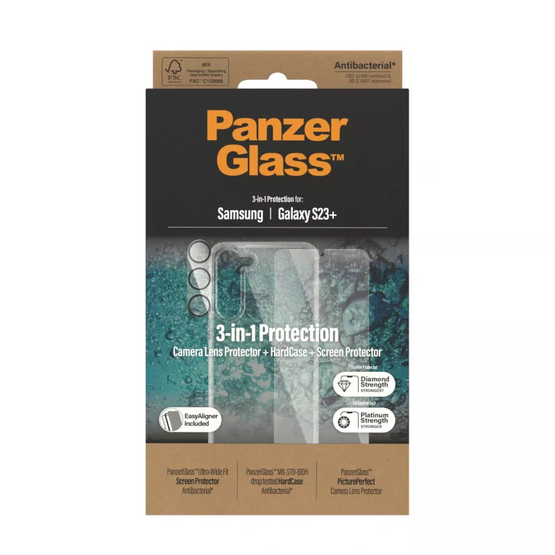 PanzerGlass Booklet Case voor iPhone 14 Pro 6,1″ — beschermende folio-hoes, zwart/wit