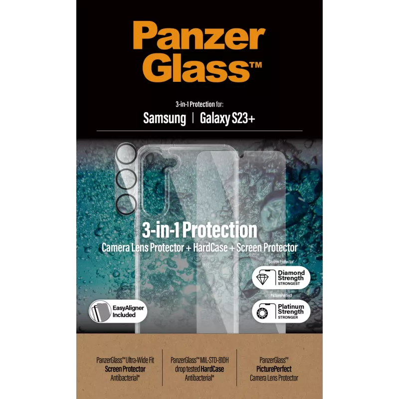 PanzerGlass Booklet Case voor iPhone 14 Pro 6,1″ — beschermende folio-hoes, zwart/wit