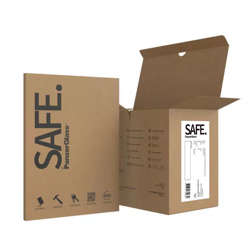 PanzerGlass SAFE. by ® displaybescherming iPad Pro 12.9'' (2018, 2020-2022) | Ultra-Wide Fit | grootverpakking