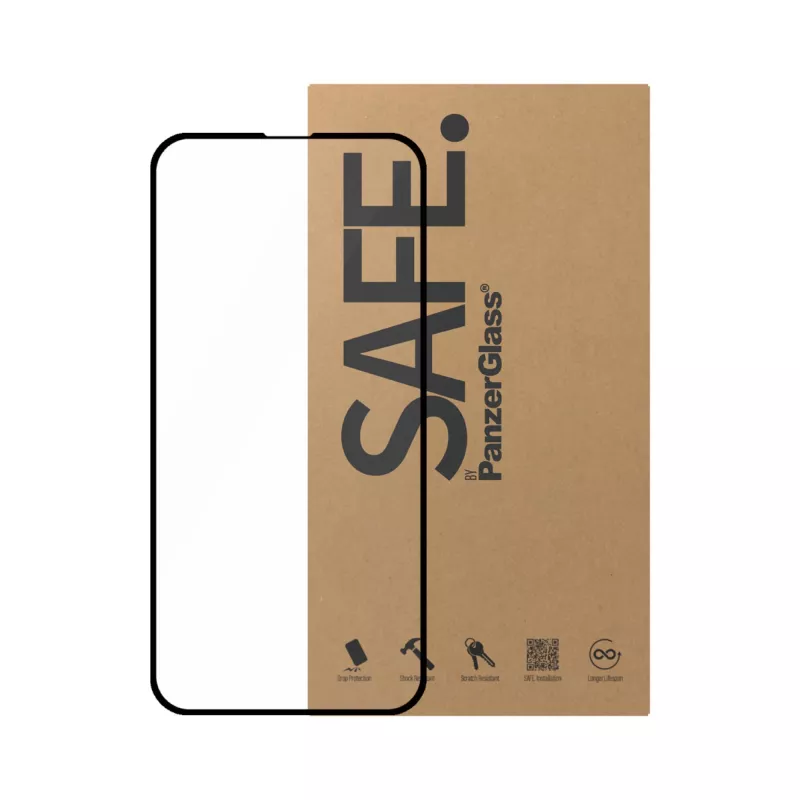 PanzerGlass SAFE. by ® displaybescherming iPhone 14 | 13 | 13 Pro | Ultra-Wide Fit | BULK