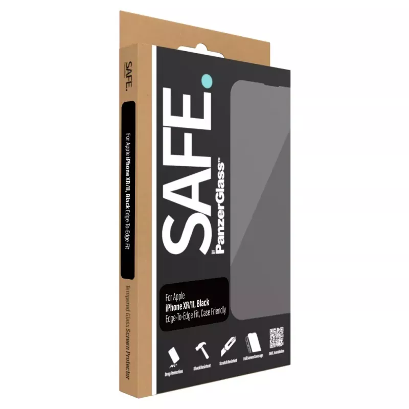 PanzerGlass SAFE. by ® Apple iPhone 11 XR displaybeschermfolie Edge-to-Edge kras- en stootvast