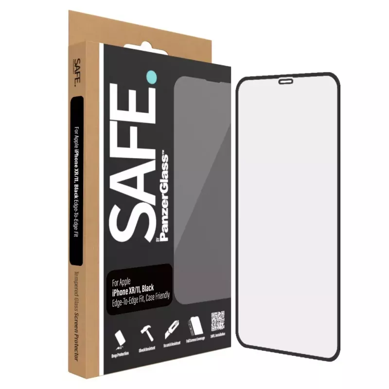 PanzerGlass SAFE. by ® Apple iPhone 11 XR displaybeschermfolie Edge-to-Edge kras- en stootvast