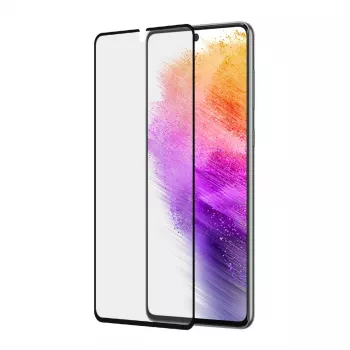 Schermbescherming PanzerGlass SAFE voor Samsung Galaxy A73 5G — gehard glas, kras- en stootvast, droge applicatie, transparant
