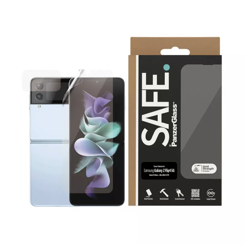 PanzerGlass SAFE. by ® displaybescherming Samsung Galaxy Z Flip4 5G