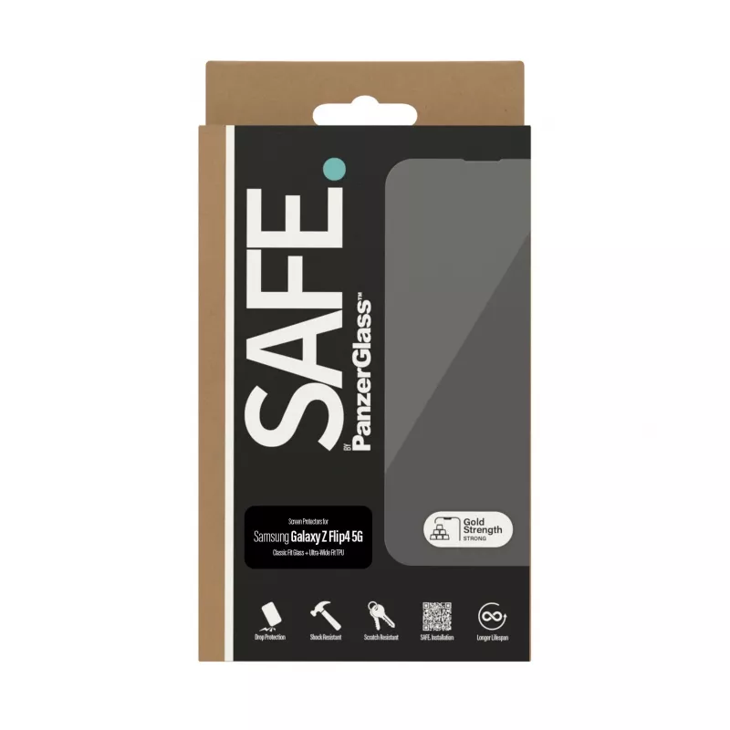 PanzerGlass SAFE. by ® displaybescherming Samsung Galaxy Z Flip4 5G
