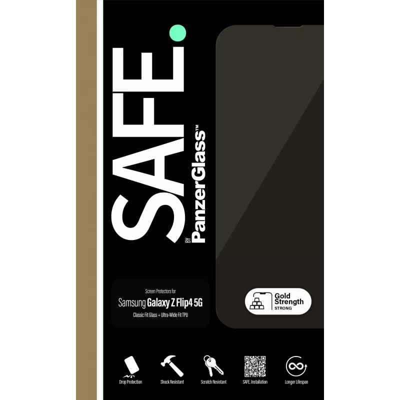 PanzerGlass SAFE. by ® displaybescherming Samsung Galaxy Z Flip4 5G