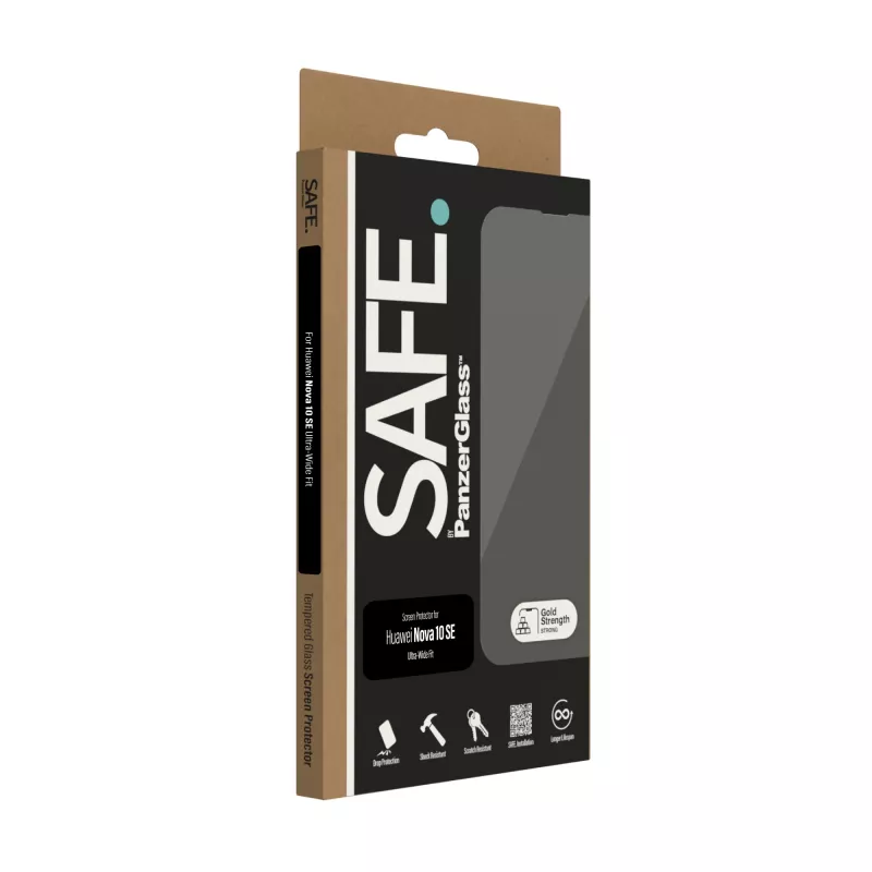 PanzerGlass SAFE. by ® displaybescherming Huawei Nova 10 SE | Ultra-Wide Fit