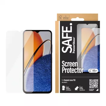 PanzerGlass SAFE. by ® displaybeschermfolie Huawei Nova Y61 | Ultra-Wide Fit