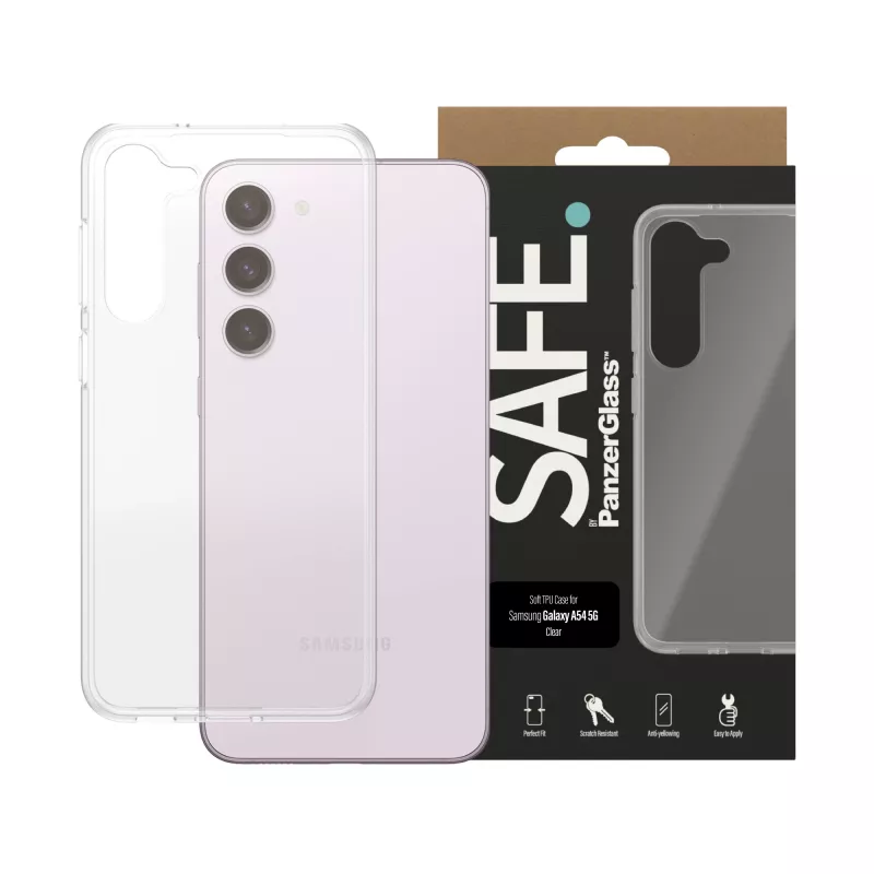 PanzerGlass SAFE. by ® hoes Samsung Galaxy S23+ | transparant