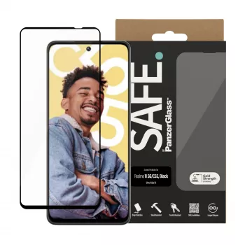 PanzerGlass SAFE. by ® displaybeschermfolie Realme 11 5G | C55 | Ultra-Wide Fit