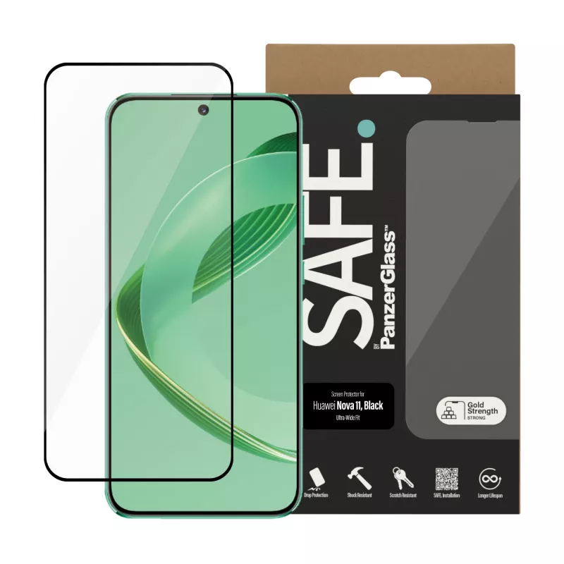 PanzerGlass SAFE. by ® Displayscherm HUAWEI Nova 11 | Ultra-Wide Fit
