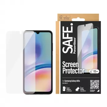 Beeldschermbescherming PanzerGlass voor Samsung Galaxy A05s Ultra-Wide Fit PET krasvast en stootvast transparant 1 stuks