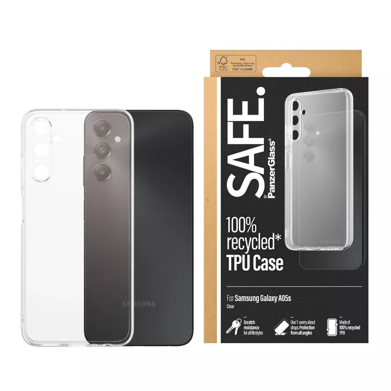 PanzerGlass SAFE. by ® TPU-hoesje Transparant Samsung Galaxy A05s