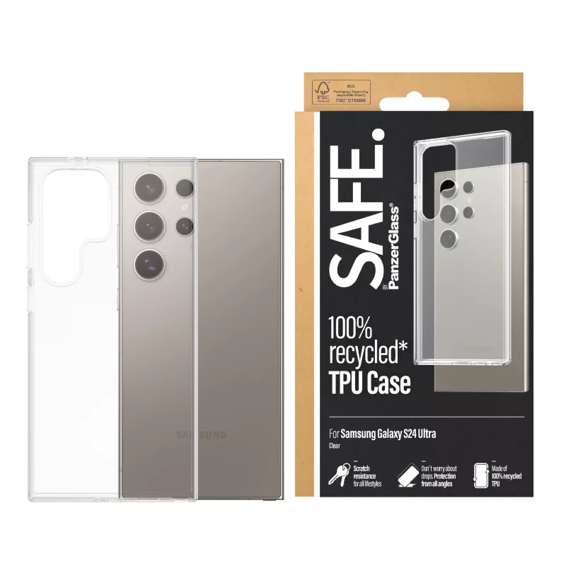 PanzerGlass SAFE. by ® TPU-hoesje Samsung Galaxy S24 Ultra | Transparant