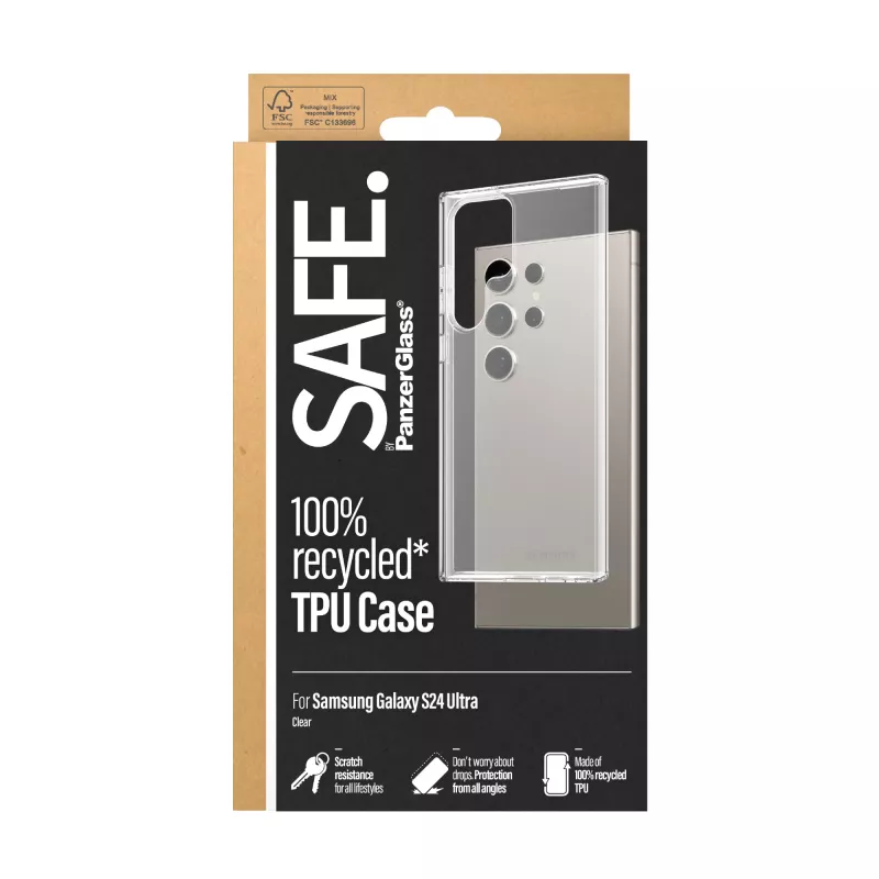 PanzerGlass SAFE. by ® TPU-hoesje Samsung Galaxy S24 Ultra | Transparant