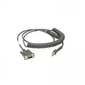 Zebra CBA-R46-C09ZBR seriële kabel zwart 2,8 m RS232 DB9