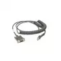Zebra CBA-R46-C09ZBR seriële kabel zwart 2,8 m RS232 DB9