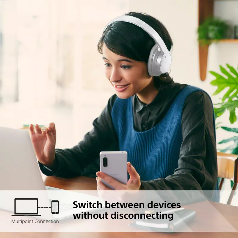 Sony WH-CH720 headset bedraad & draadloos hoofdband gesprekken/muziek USB Type-C Bluetooth wit