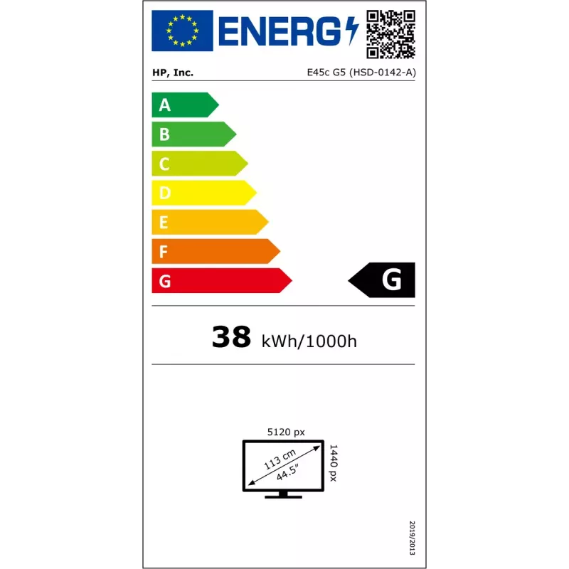 Monitor HP E45c G5 44,5 inch DQHD LCD 5120 x 1440