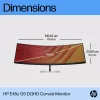 Monitor HP E45c G5 45 inch curved display LCD DQHD-resolutie
