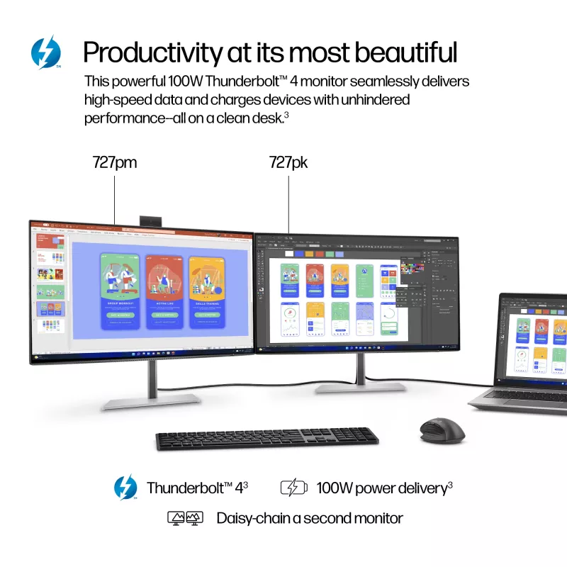 HP Series 7 Pro 27 inch 4K Thunderbolt 4 monitor – 727pk
