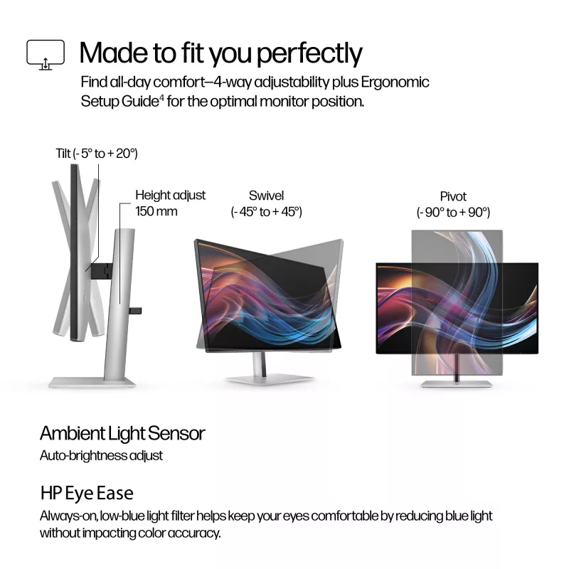 HP Series 7 Pro 27 inch 4K Thunderbolt 4 monitor – 727pk