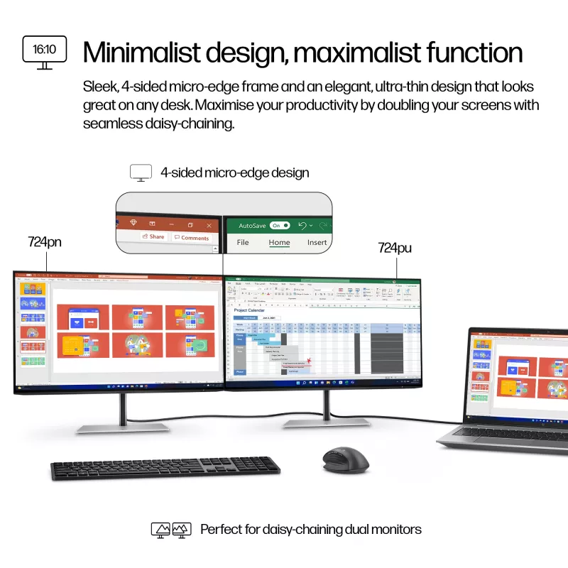 HP Series 7 Pro 24 inch WUXGA monitor – 724pn PVC-vrij